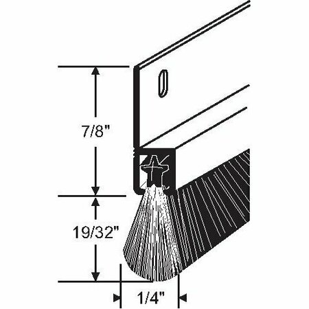 Strybuc 36in Brush Weatherstrip Sweep 19-375A-36